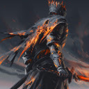 Warrior holding sword
 Free Chrome Themes Download