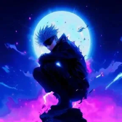 Satoru Gojo Moon Glow Live Wallpaper