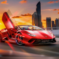 Red Lamborghini Live Wallpaper New Tab