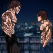 Baki and Yujiro Faceoff Live Wallpaper
