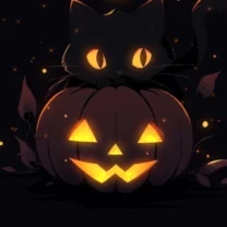 Halloween Black Cat Live Wallpaper