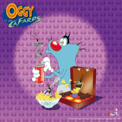 Oggy And The Cockroaches Wallpaper