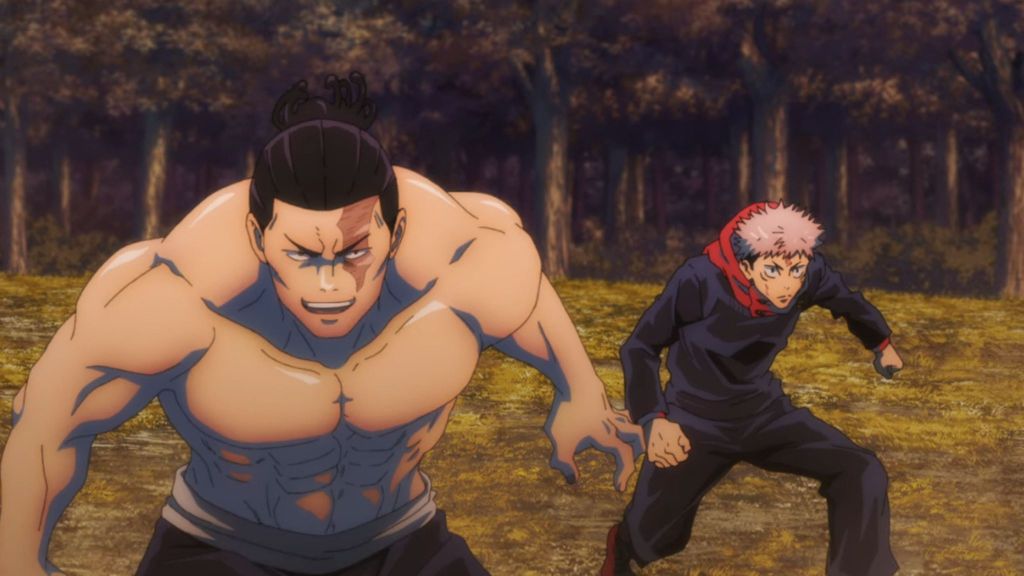 Aoi Todo and Yuji Itadori in Jujustu Kaisen
