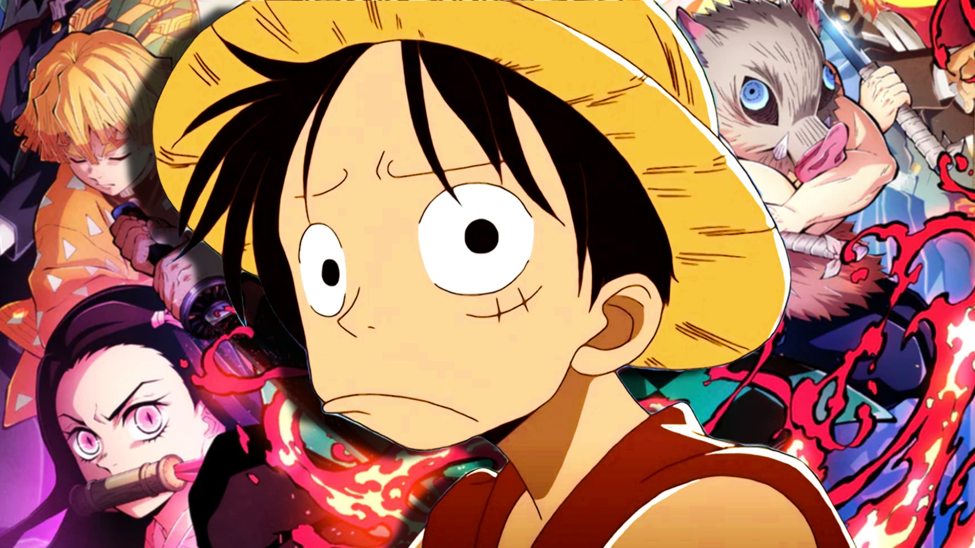 Luffy-looking-upset-with-demon-slayer-characters-in-the-background.jpg Luffy-looking-upset-with-demon-slayer-characters-in-the-background.jpg