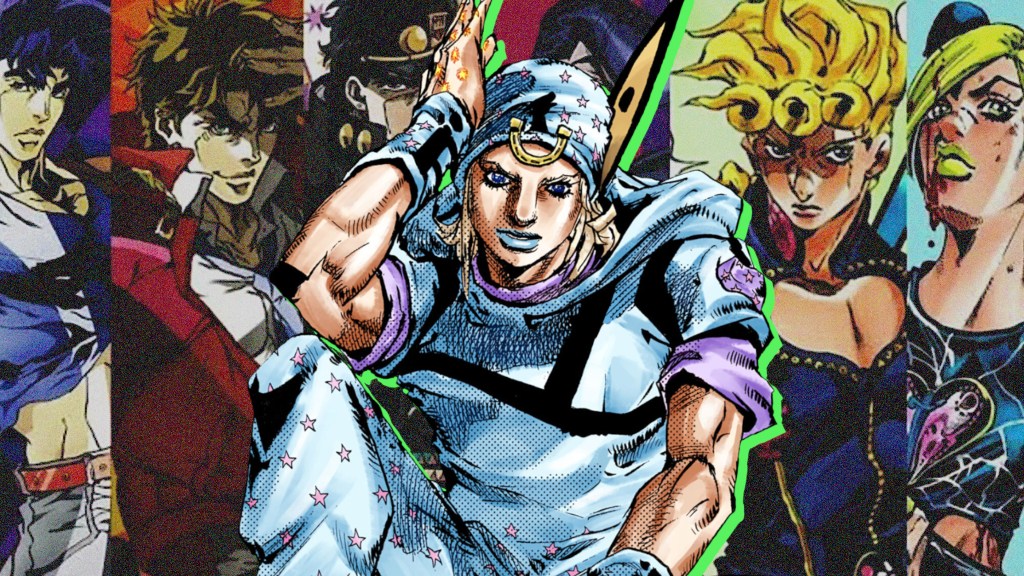 Jojo's Bizarre Adventure Johnny with other Joestars