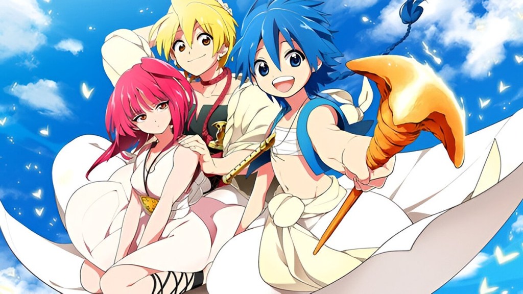 Magi Labyrinth of Magic action fantasy anime like Black Clover