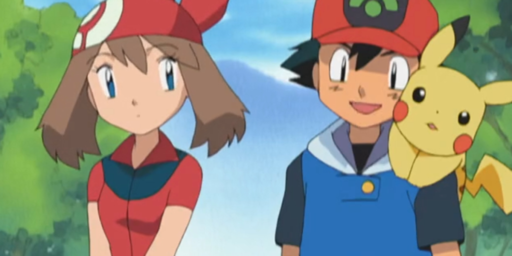 Ash and May Pikachu