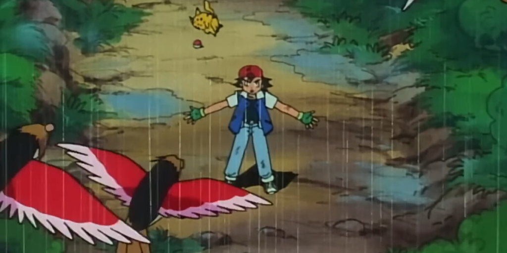 Ash pikachu Spearow 