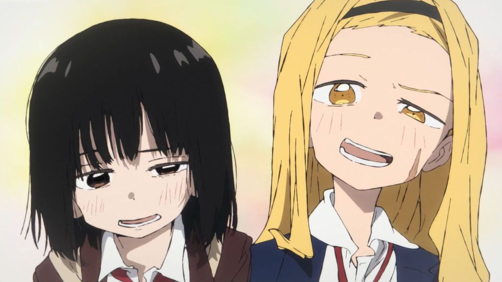 Shizuka and Marina together as seen in finale of Takopi's Original Sin