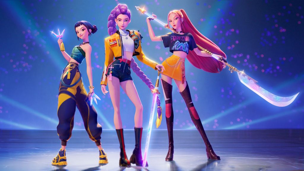 The trio of protagonists of Netflix's KPop Demon Hunters