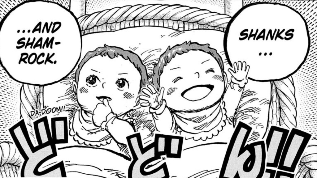 Baby shanks and shamrock from One Piece