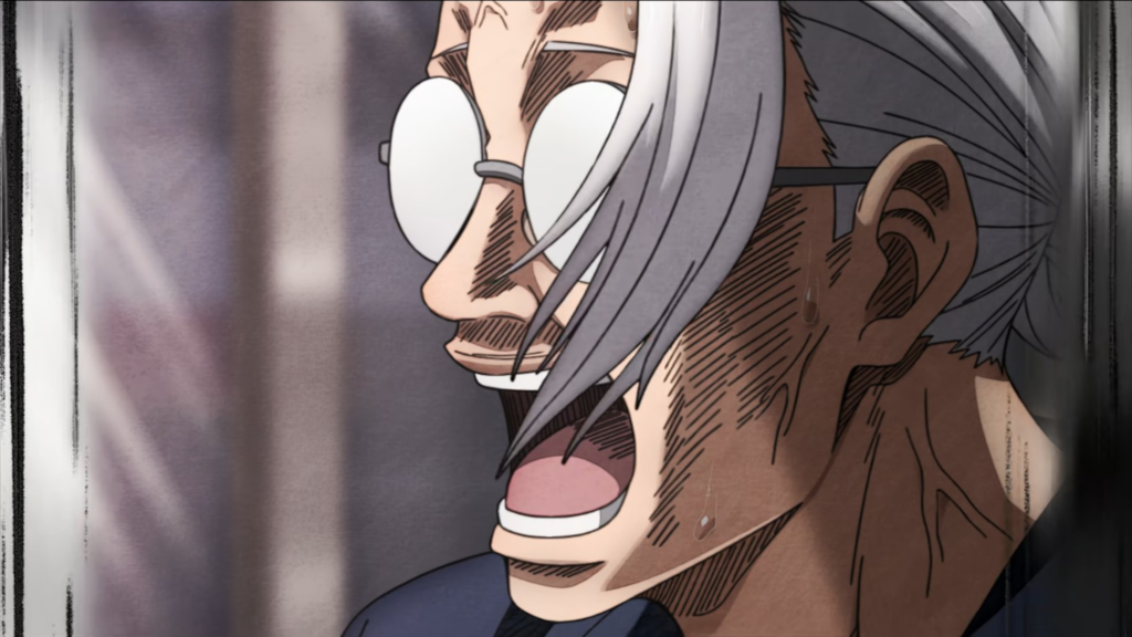 Sakamoto Days Taro with a shocked look on his face