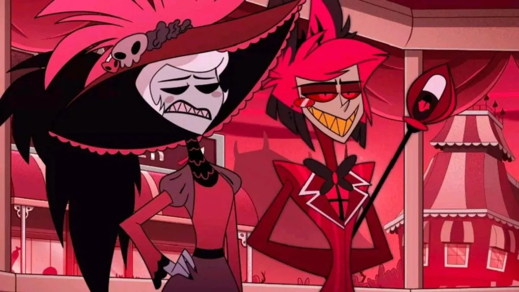Rosie and Alastor in Hazbin Hotel